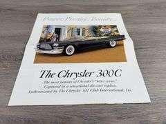 1957 Chrysler 300 Convertible, Red, 1/24, Franklin Mint Precision Models, Certificate Of Authenticity, #490/500, Main Street Products USA Limited Edition Exclusive, Outer Shipping Box