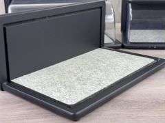 4 Franklin Mint Cobblestone Deluxe Display Case for 1/24 scale model cars, 11 1/4”x7”x5”