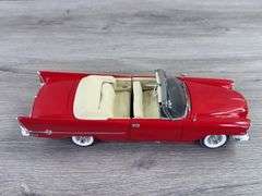 1957 Chrysler 300 Convertible, Red, 1/24, Franklin Mint Precision Models, Certificate Of Authenticity, #490/500, Main Street Products USA Limited Edition Exclusive, Outer Shipping Box