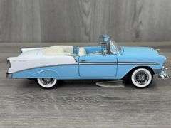 1956 Chevrolet Bel Air Convertible, Baby Blue/ White, 1/24, Limited Edition, Vicki's Gifts Exclusive 1956 Chevrolet 3 Car Set, Dealer Exclusive, Limited Edition, #534/750, Franklin  Mint Precision Mod