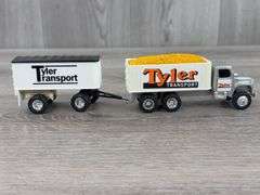 3 Grain Trucks & Pups, 1:64, Ertl, Case IH & Tyler Transport-Has Been Repaired