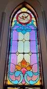20.5" W X 87.5" H Stained Glass Window