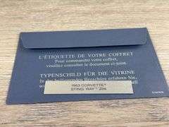 1963 Corvette Sting Ray Z06, Blue, 1/24, Franklin Mint Precision Models, Certificate, Limited Edition, #1466/3000, Outer Shipping Box