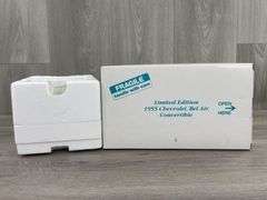 1955 Chevrolet Bel Air Convertible, Turquoise/White, 1/24, Danbury Mint, Limited Edition, #141/1000, No Paperwork