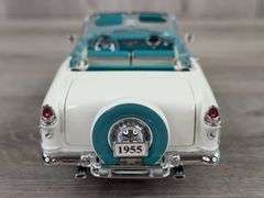 1955 Chevrolet Bel Air Convertible, Turquoise/White, 1/24, Danbury Mint, Limited Edition, #141/1000, No Paperwork