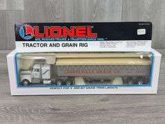 Lionelville Grain Co. Tractor And Grain Rig, 11 1/2", Lionel, 0 And 027 Gauge Train Layouts
