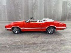1970 Oldsmobile 442 W-30, Rally Red, 1/24, Danbury Mint, Certificate Of Title