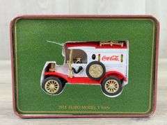 1913 Ford Model T Coca-Cola Van In Tin, 1/43, Commemorative Christmas Edition, Ertl