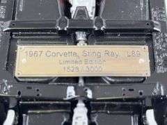 1967 Corvette Sting Ray L89, Blue, 1/24, Franklin Mint Precision Models, Limited Edition, Certificate Of Authenticity, #1528/3000