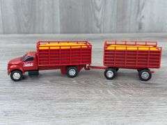 3 Grain Trucks & Pups, 1:64, Ertl, Case IH & Tyler Transport-Has Been Repaired