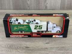 Ken Schrader #25 Racing Team Transporter W/2 Stock Cars, 1/64, Racing Champions