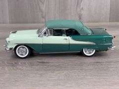 1955 Oldsmobile Super Eighty-Eight Convertible, Two-Tone Green, 1/24, Danbury Mint, No Paperwork, Rearview Mirror Broken Off But Included