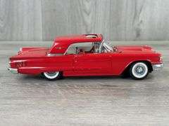 1960 Ford Thunderbird Coupe, Moonroof, Red, 1/24, Danbury Mint