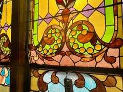 Large Stained Glass Window - 121" W X 157" H Overall