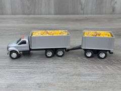 3 Grain Trucks & Pups, 1:64, Ertl, Case IH & Tyler Transport-Has Been Repaired