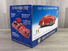 1937 Alfa Romeo 2900B, Red, 1/24, Franklin Mint Precision Models, Certificate Of Authenticity, Collector Portfolio, Outer Shipping Box