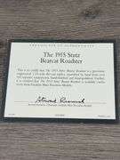 1915 Stutz Bearcat Roadster, Yellow, 1/24, Franklin Mint Precision Models, Certificate Of Authenticity