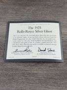 1925 Rolls-Royce Silver Ghost, Silver/Black,1/24, Certificate of Authenticity,  Franklin Mint Precision Models, Styrofoam Included But No Box