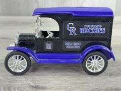 Ford Model T Colorado Rockies Delivery Van Bank, 1/25, Ertl, 2nd In A Series, 1994, Missing Key