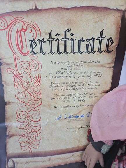 Laurel, Lissi Doll w/ Authenticity Cerificate