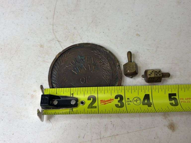 3in Souvenir Penny of Jacksonville and Put and Take Spinners