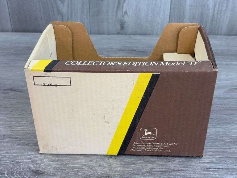 John Deere 1915 Waterloo Boy-Stock #559, 720 Hi-Crop-Stock #5610 & 1953 Model D-Stock #5596 Empty Boxes, 1/16, Ertl, Collector’s Edition