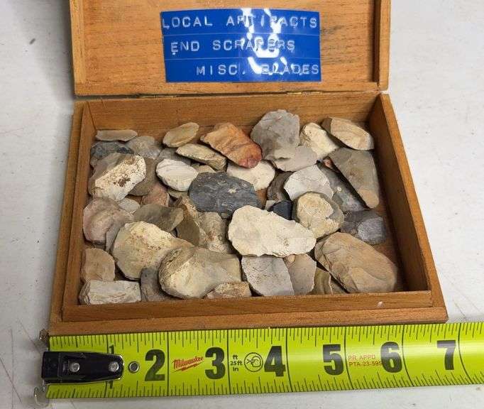 Box of Arrowheads and Artifacts