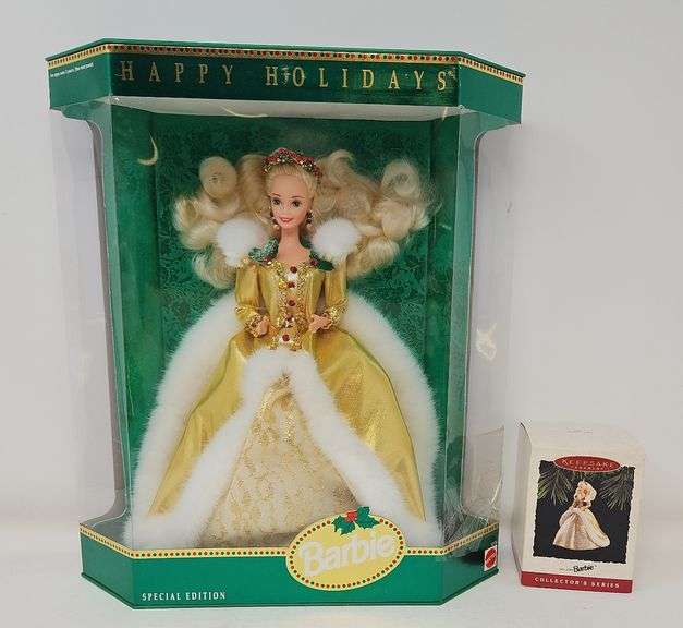 1994 Happy Holidays Barbie Special Edition & Hallmark Keepsake Ornament