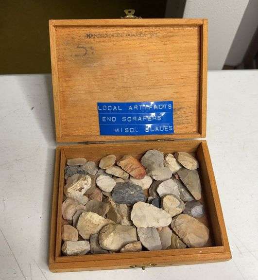 Box of Arrowheads and Artifacts
