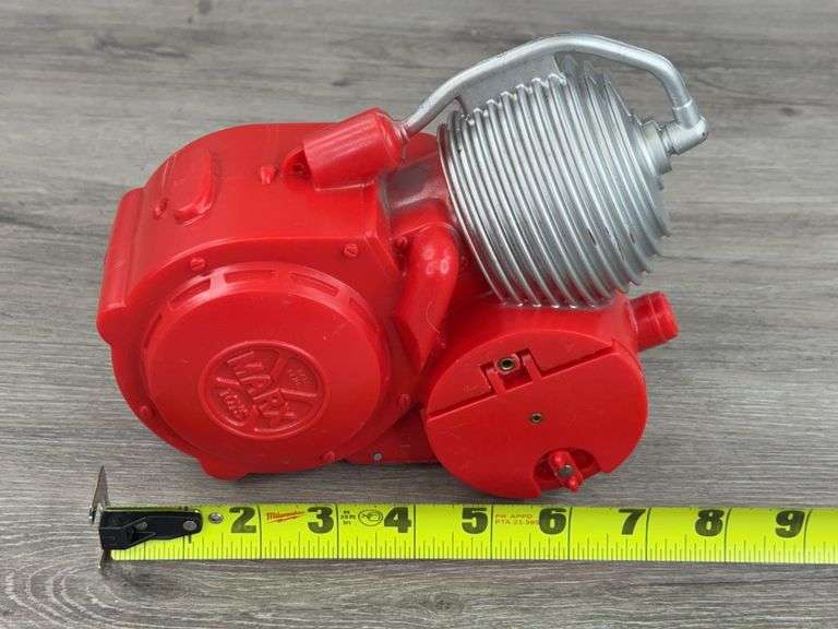 Marx Toys Battery Powered Motor Sound Unit, 8”H, Original Box-Torn End Flaps, Clean Battery Compartment, Mounting Hardware Included