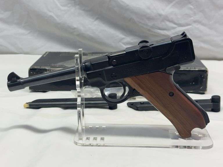 Stoeger Luger Model STLR .22 L.R. Cal. Automatic Pistol, Serial #35475, 5 1/2” Barrel, Original Box & Booklet,2 Magazines, Cleaning Rod