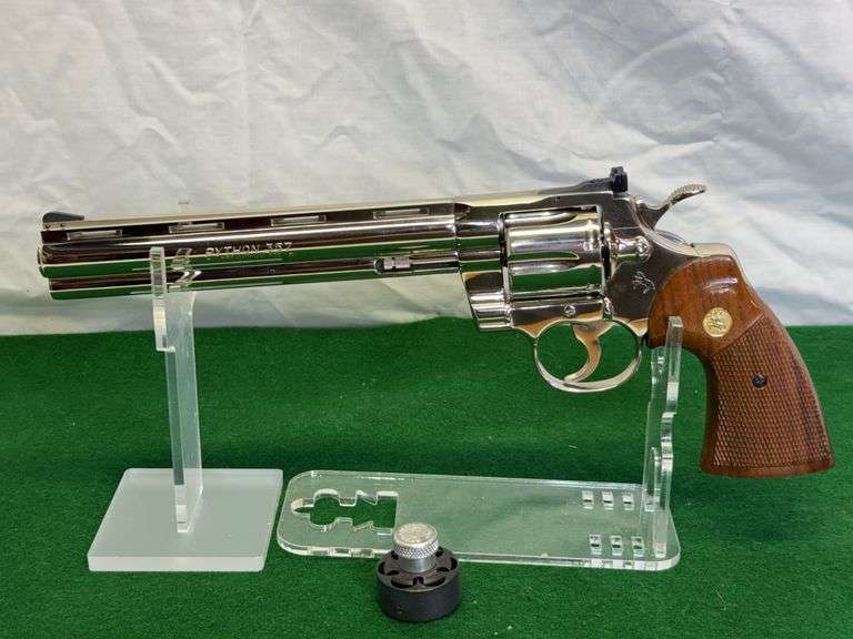 Colt Python .357 Mag Double Action Revolver, Serial# K23248, 8” Barrel, Quick Load, Kolpin Soft Case