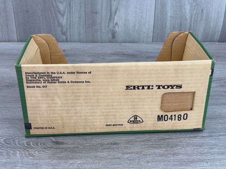 John Deere Utility W/Loader-Stock #517 & Baler-Stock #585 Empty Boxes, 1/16, Ertl Toys