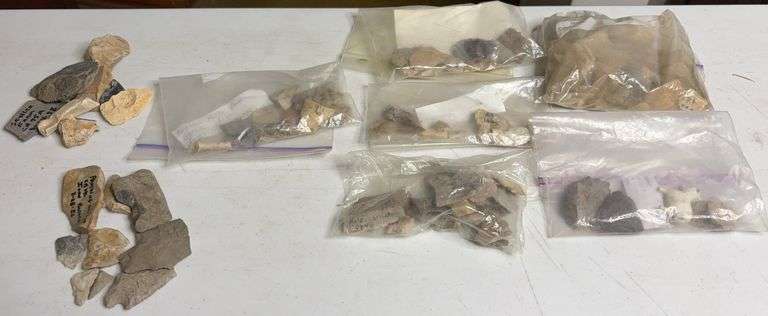 Assortment of Rocks and Arrowheads