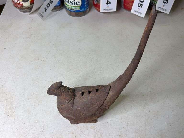 Cast Iron Pheasant Incense Burner