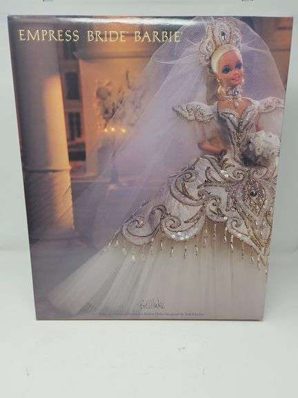 Bob Mackie Empress Bride Barbie w/Shipping Box