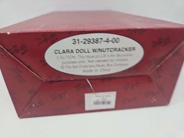 Clara Doll with Nutcracker,  San Franciso Music Box Company, Musical Doll Collection