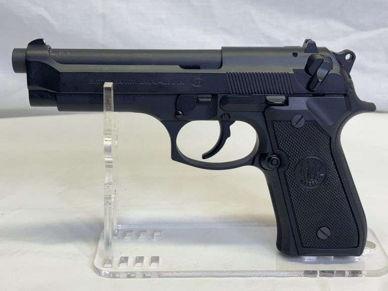 Beretta Model 92FS 9MM Semi Auto Pistol, Serial# BER241720Z, 4 3/4” Barrel, 3 Magazines, Plastic Case, Original Box & Book, Cleaning Rod
