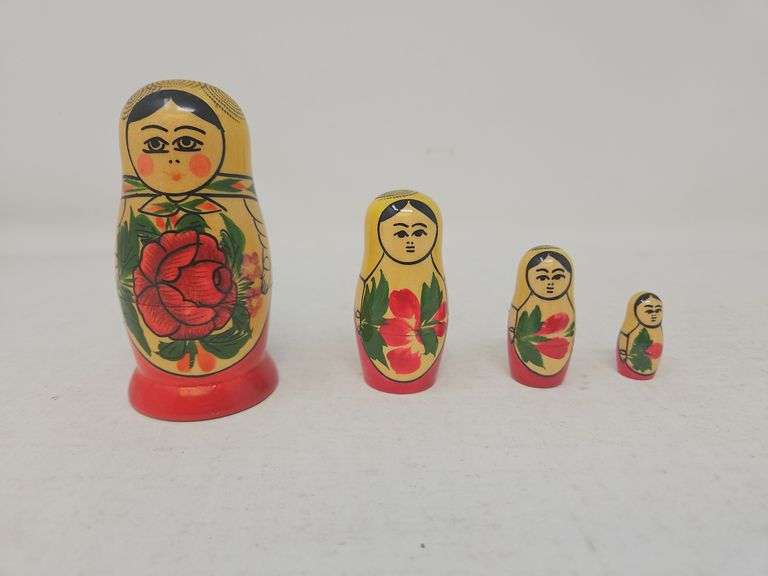 Russian Nesting Doll, 4 pc, 4 in.