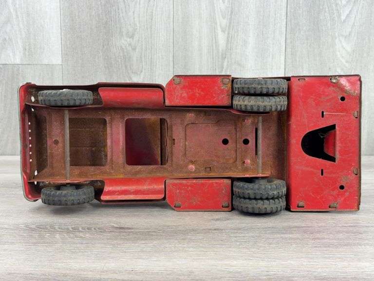 Tonka Toys Gasoline Tanker Truck, 15”L, Missing Parts