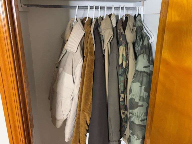 9 Winter Coats and Mixed Outerwear Including Camouflage Jackets