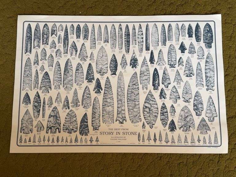Story in Stone Arrowhead Poster 3ft x 2ft