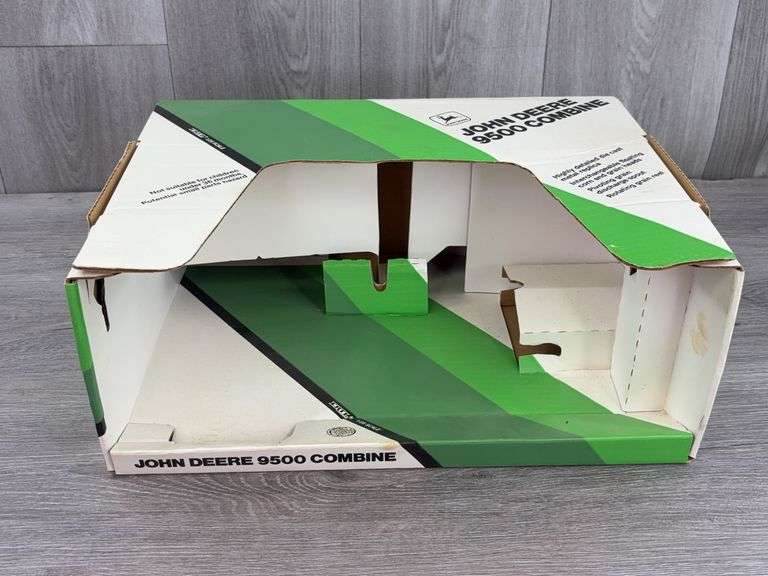 John Deere 9500 Combine-1/28, Stock #546 & 4-Row Planter-1/16, Stock #539 Empty Boxes, Ertl