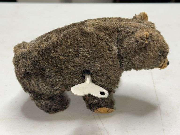 Mechanical Wind Up Plush Bear Toy