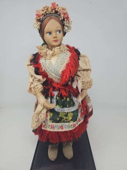 Hungarian Style Doll w/Stand, 16-in.