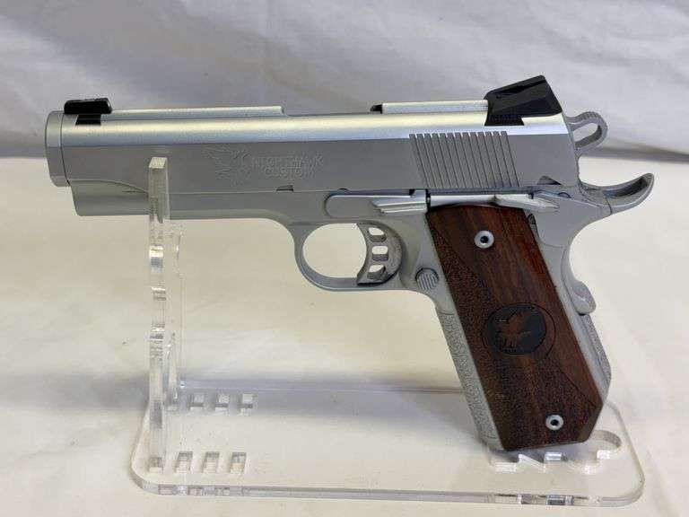 Nighthawk Custom Predator II .45 ACP Semi Auto Pistol, Serial# NHC004974, 4.5” Barrel, 5 Magazines, Owner’s Manual