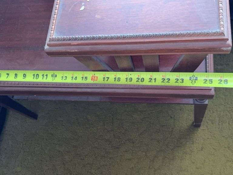 RCA ColorTrack Console Television and Two Tier Accent Table