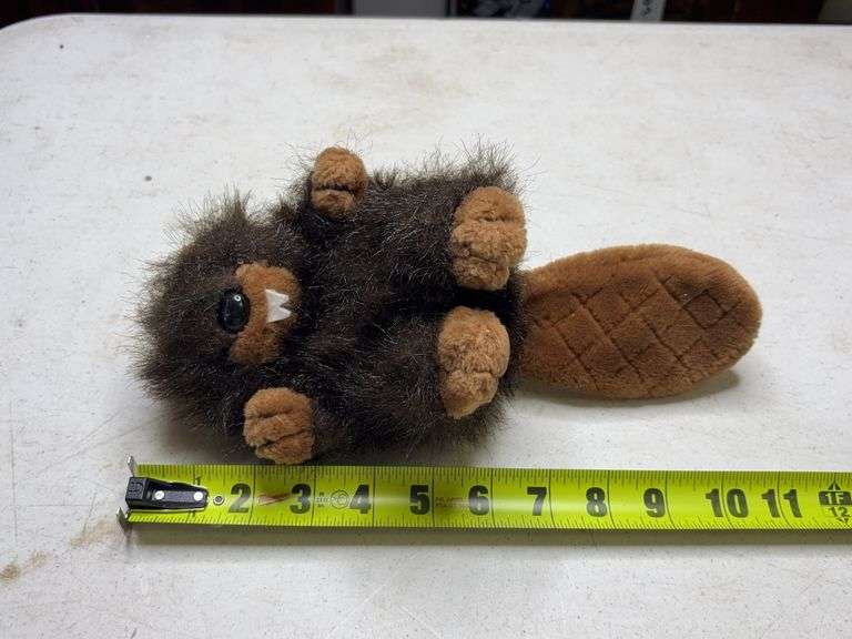 Vintage Ganz Billy Beaver Plush Small Dark Brown