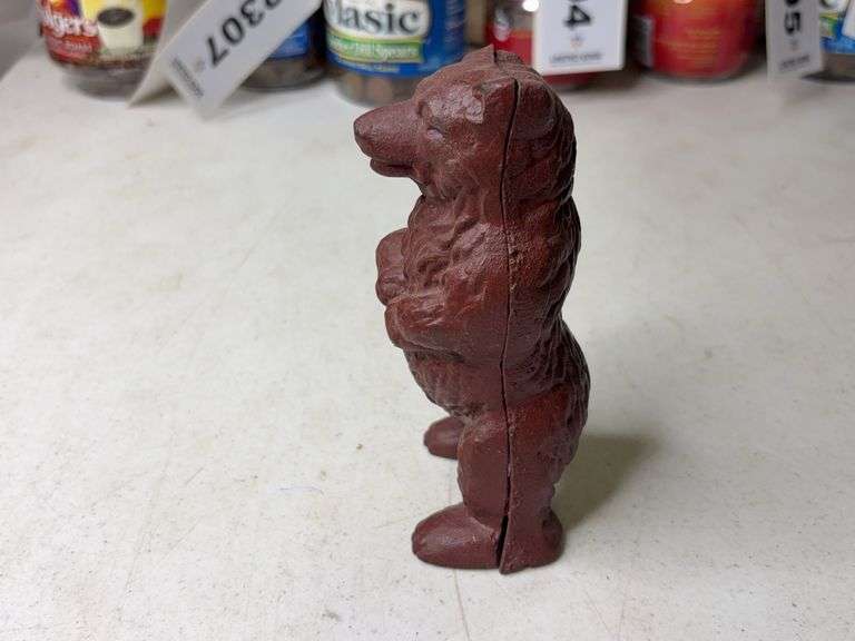 Cast Iron Standing Bear Figure