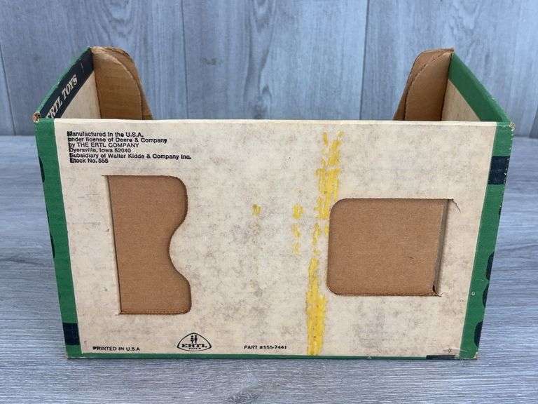 John Deere 4-Wheel Drive-Stock #597 & 5020 Tractor-Stock #555 Empty Boxes, 1/16, Ertl Toys